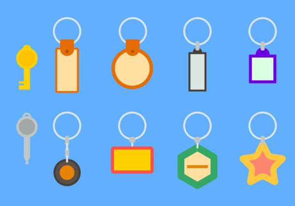 Брелок в векторном изображении