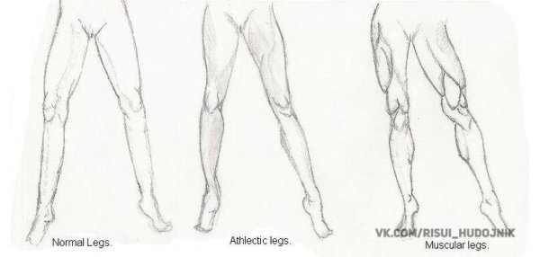 Мужские ноги аниме