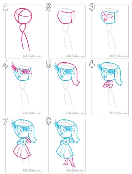 Раскраска брезгливость из головоломки