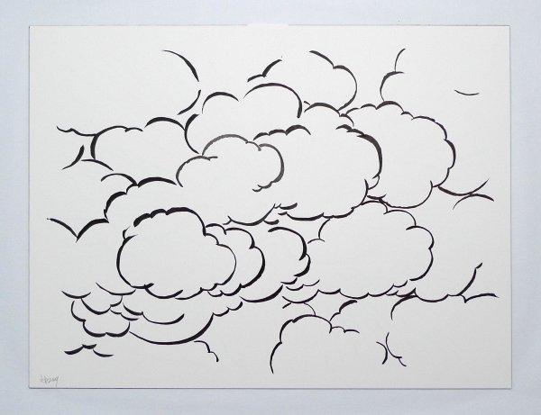 Облака одной линией