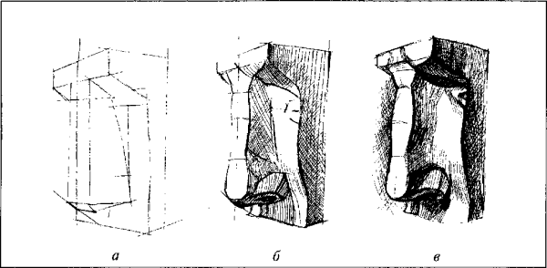 Гипсовый глаз Давида построение