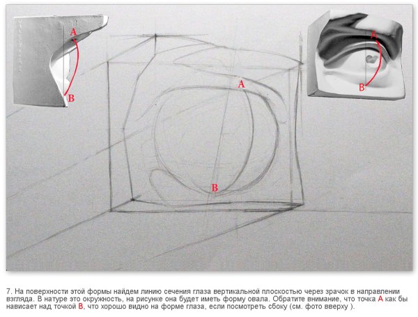 Гипсовый глаз Давида построение