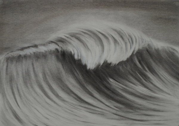 Волны карандашом