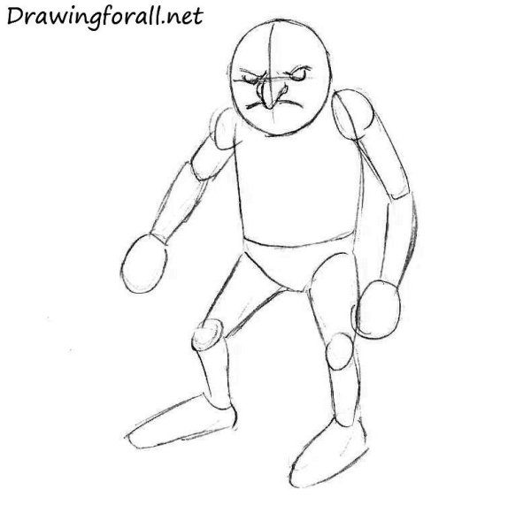 Гоблин рисунок поэтапно