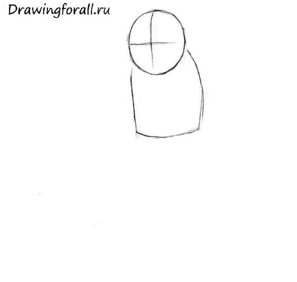 Нарисовать зеленого Гоблина карандашом поэтапно