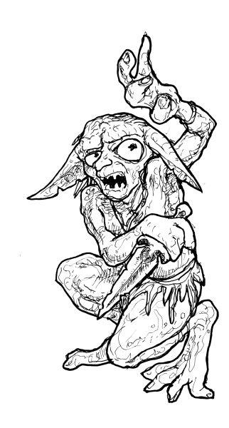 Гоблин карандашом