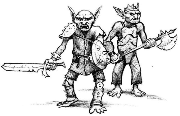 Гоблин рисунок карандашом