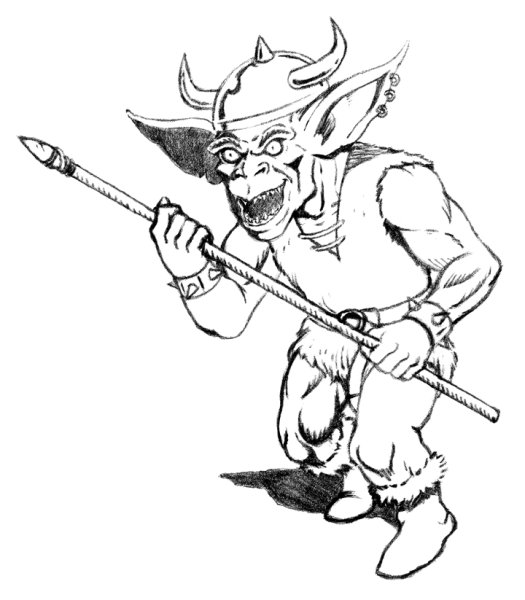 Нарисованный Гоблин лучник