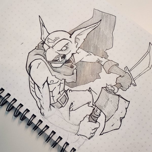 Зеленый Гоблин рисунок