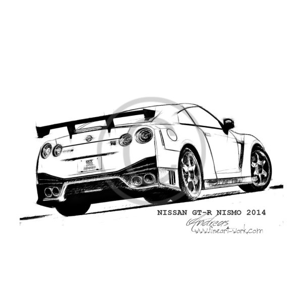 Nissan GTR r35 vector