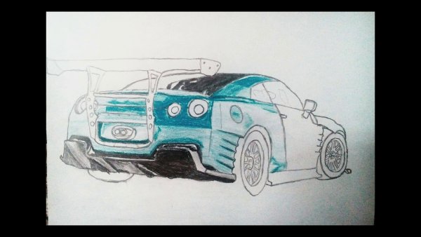 How to draw Nissan