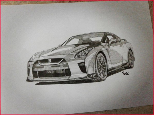 Nissan GTR r35 раскраска