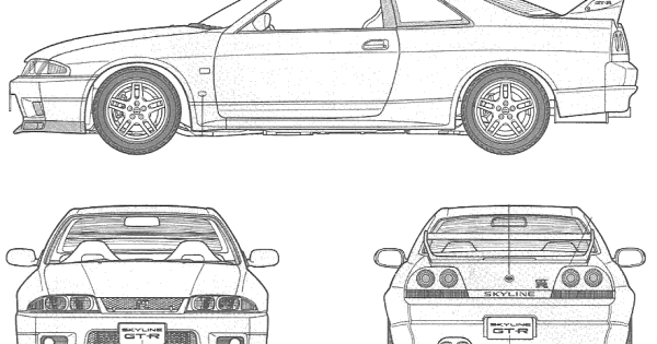 Nissan r32 GTR Blueprint