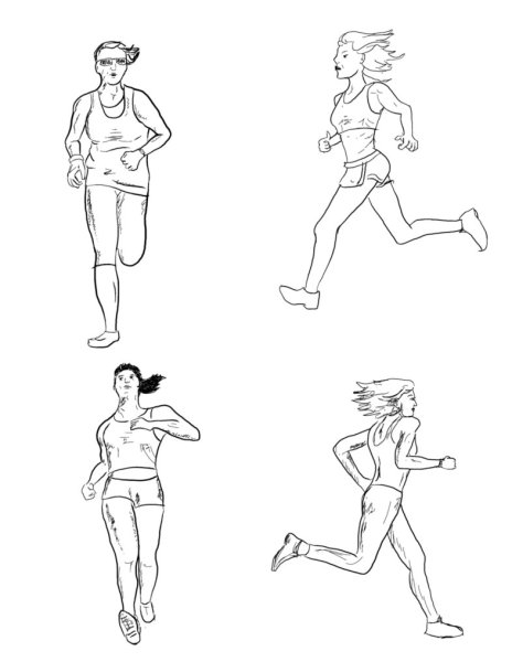 Набросок бегущего человека