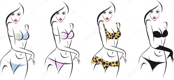 Тело девушки рисунок