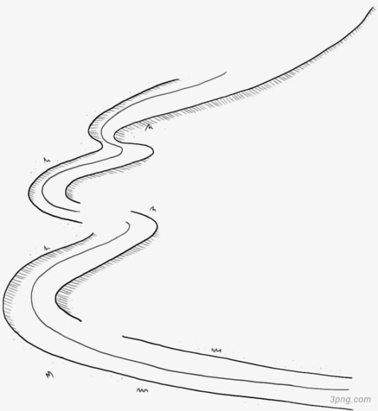 Ручей раскраска для детей