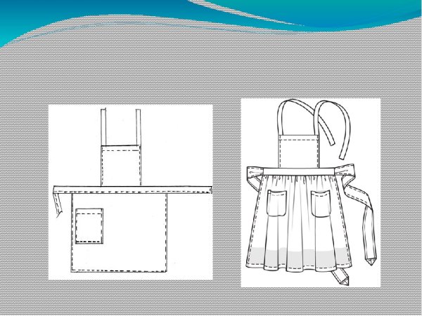 Нарисовать эскиз фартука
