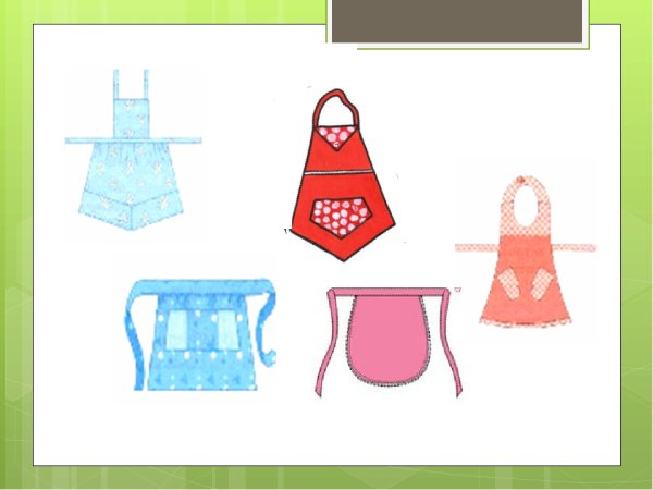 Варианты моделей фартука