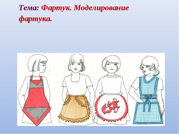 Моделирование деталей фартука