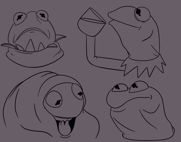 Кермит раскраска