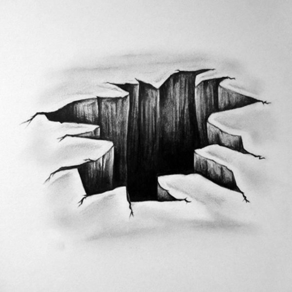 Яма карандашом