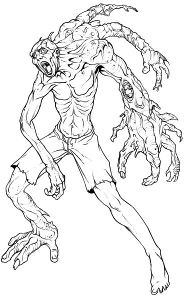 Рисунки карандашом мутанты