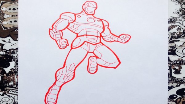 Как нарисовать железного человека и Халка