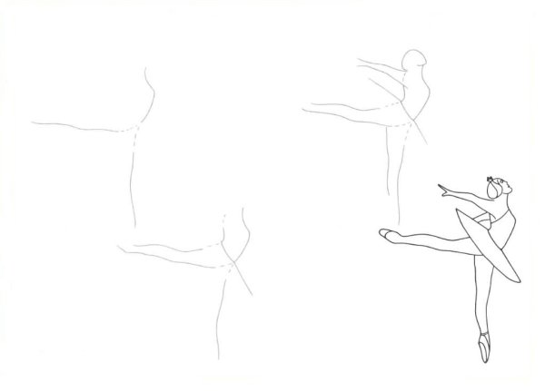 Балерина рисунок поэтапно