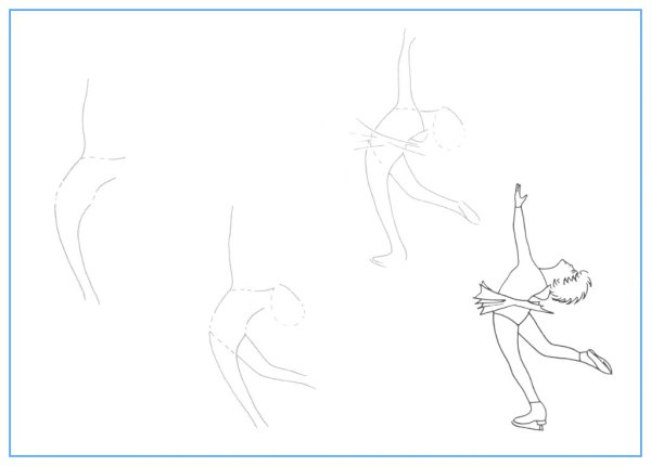 Фигурист рисунок карандашом