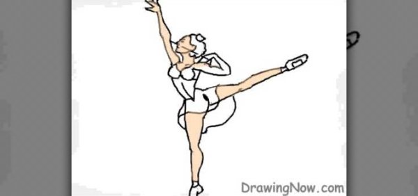 Картина человека в движении карандашом поэтапно балерина