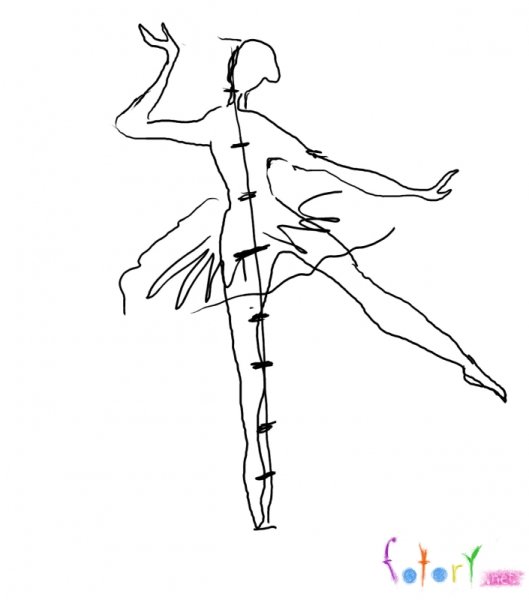 Уроки рисования балерина