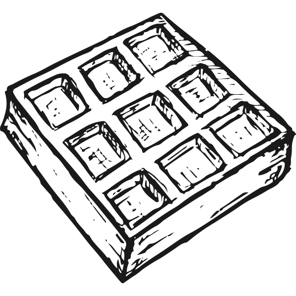 Бельгийские вафли вектор