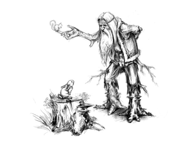 Гном поэтапное рисование