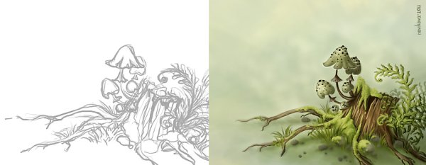 Домовой раскраска