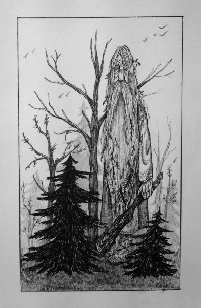Лесной Король карандашом