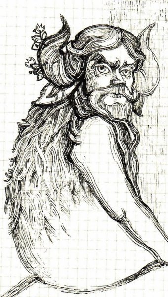 Леший раскраска для детей