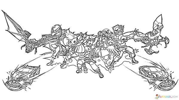 Дикий скричер раскраска