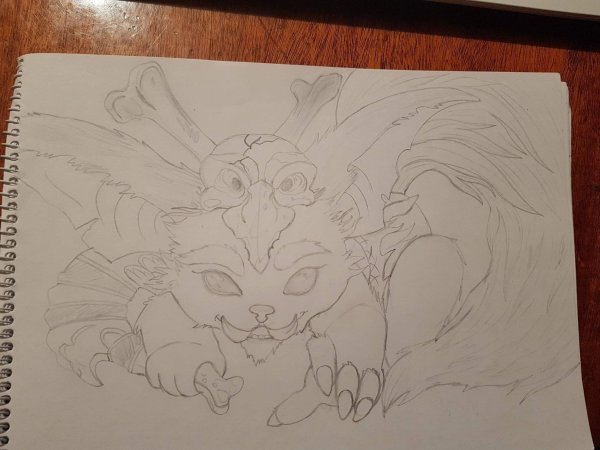 Аниме животные для срисовки