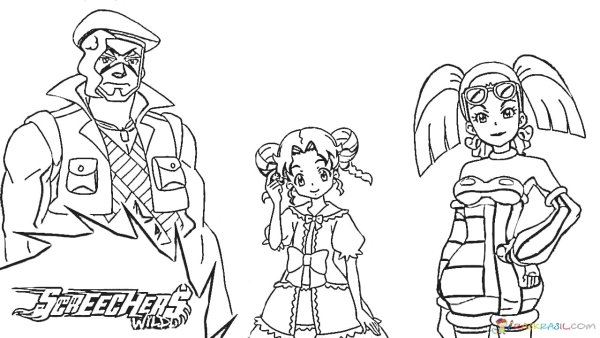 Дикие Скричеры раскраски из мультика