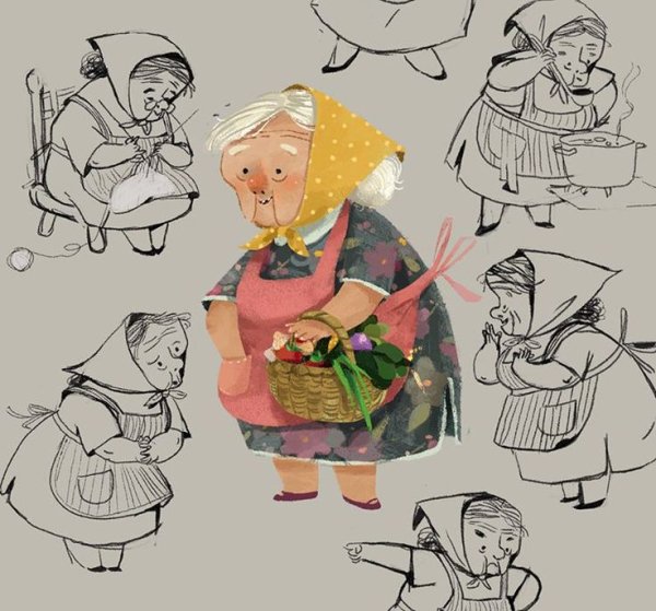 Стилизация старушки