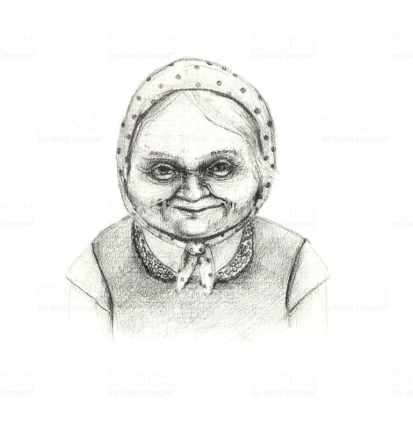 Портрет бабушки для детей