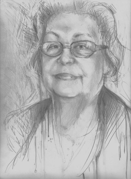 Бабушка рисунки карандашом для начинающих