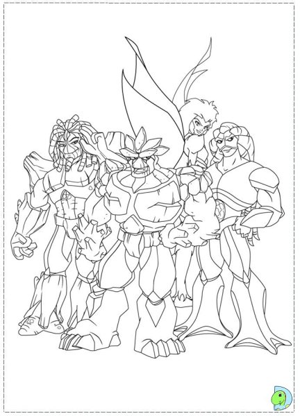 Раскраски Гормити повелители стихий
