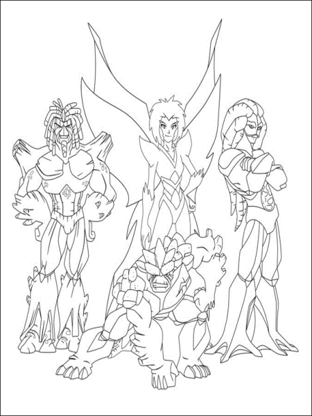 Раскраска Гормити Аоки