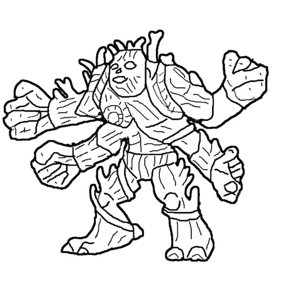 Раскраски Гормити повелители стихий