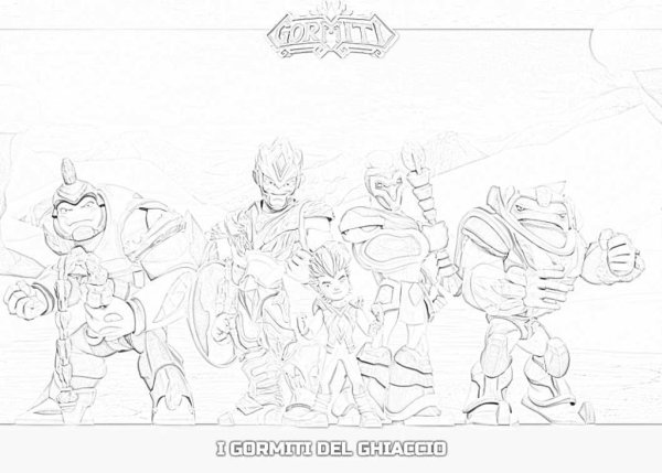 Раскраска Гормити Эрон