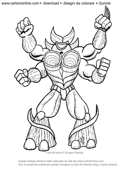 Лорд Гормити огня раскраска