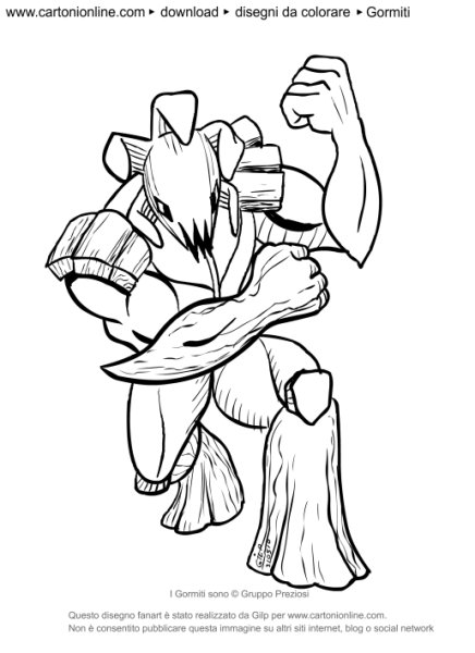 Раскраски Гормити повелители огонь