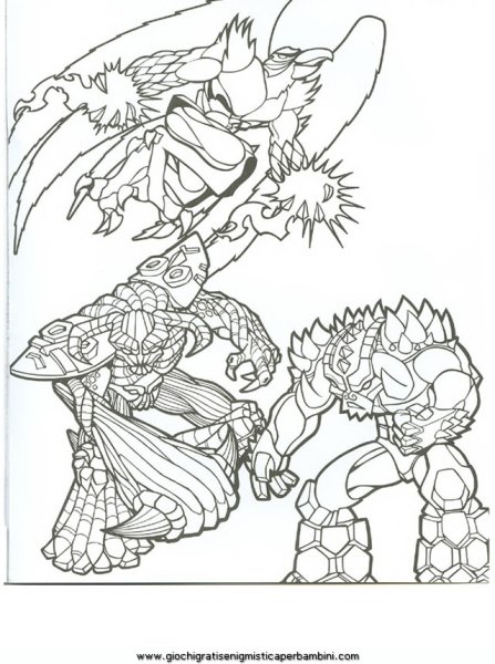 Раскраски Гормити повелители стихий