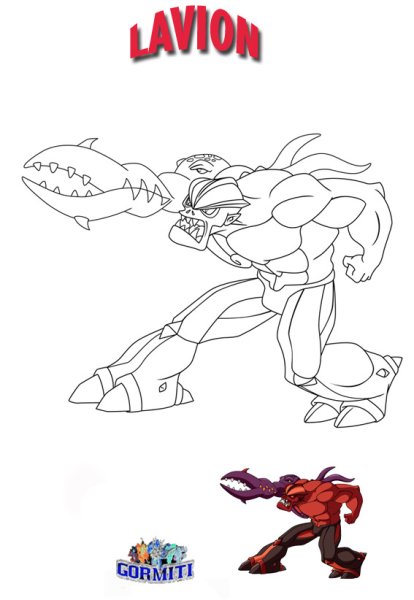 Раскраска Гормити Моквин